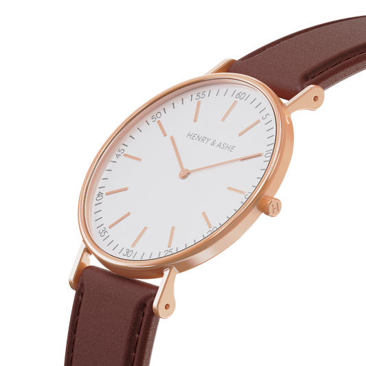 Newfield II (Rose Gold/Brown)